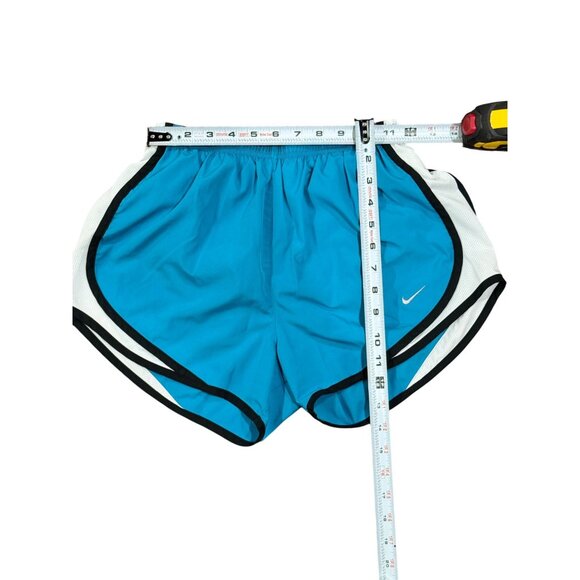Nike Dri-Fit Athletic Shorts Women’s Size S Blue Lined Mesh Sides Running - Picture 3 of 10